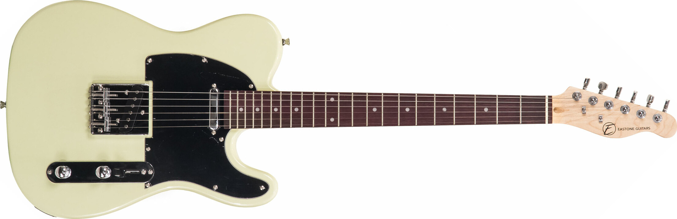 Eastone Tl70 Ss Ht Rw - Ivory - Guitare Électrique Forme Tel - Main picture