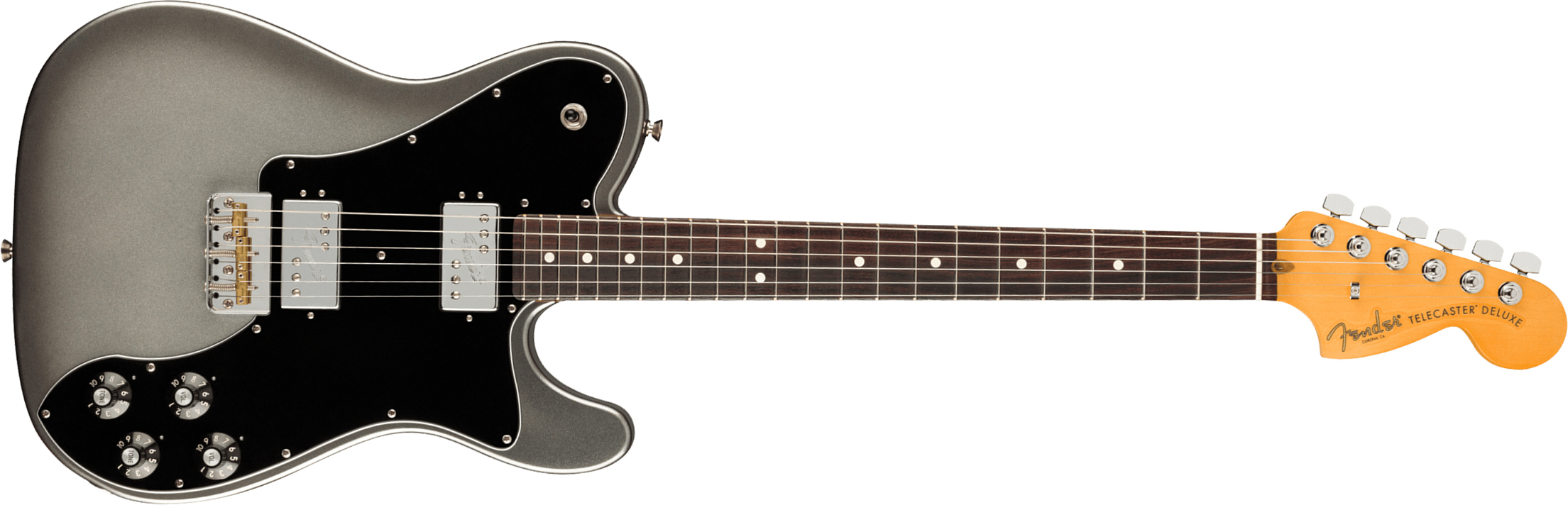Fender Tele Deluxe American Professional Ii Usa Rw - Mercury - Guitare Électrique Forme Tel - Main picture