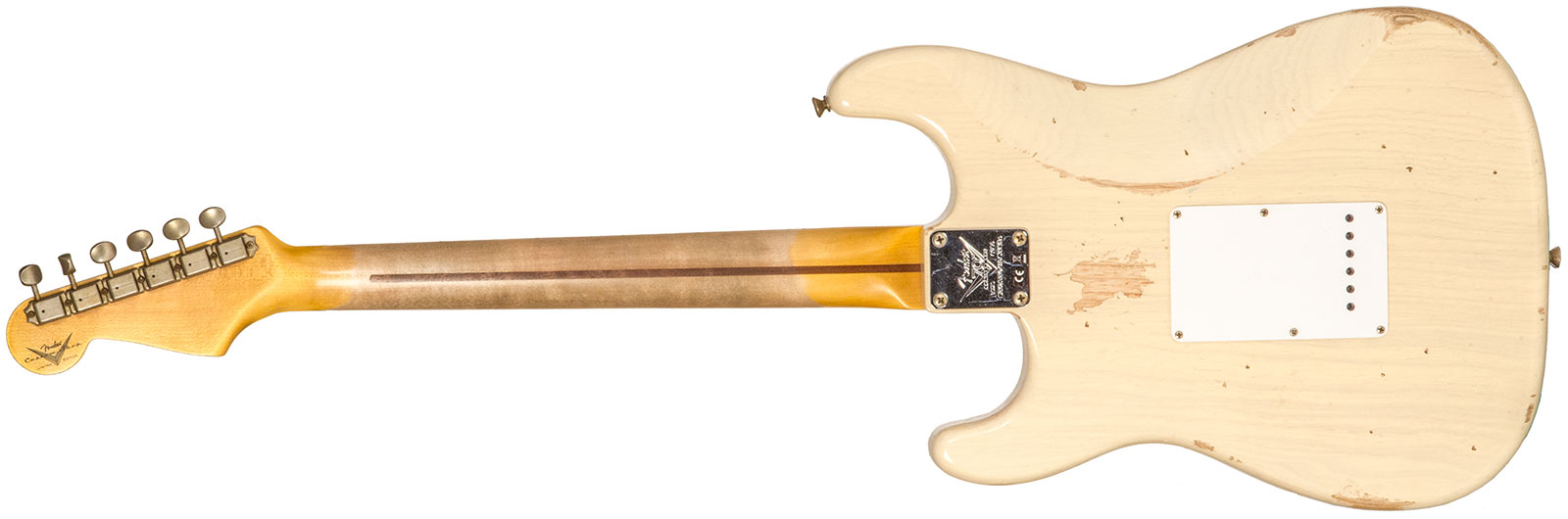 Fender Custom Shop Strat 1954 70th Anniv. 3s Trem Mn #xn4342 - Relic Vintage Blonde - Guitare Électrique Forme Str - Variation 1
