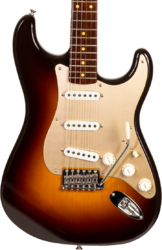 Guitare électrique forme tel Fender Custom Shop 1957 Stratocaster #CZ548509 - Closet classic 2-color sunburst