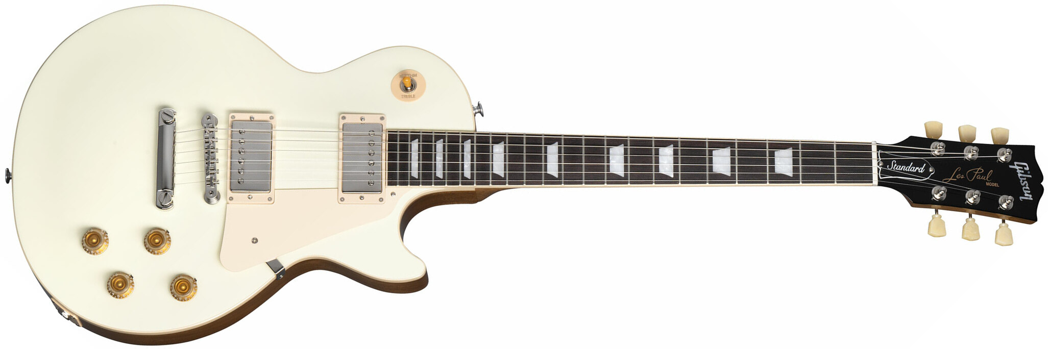 Gibson Les Paul Standard 50s Plain Top 2h Ht Rw - Classic White - Guitare Électrique Single Cut - Main picture