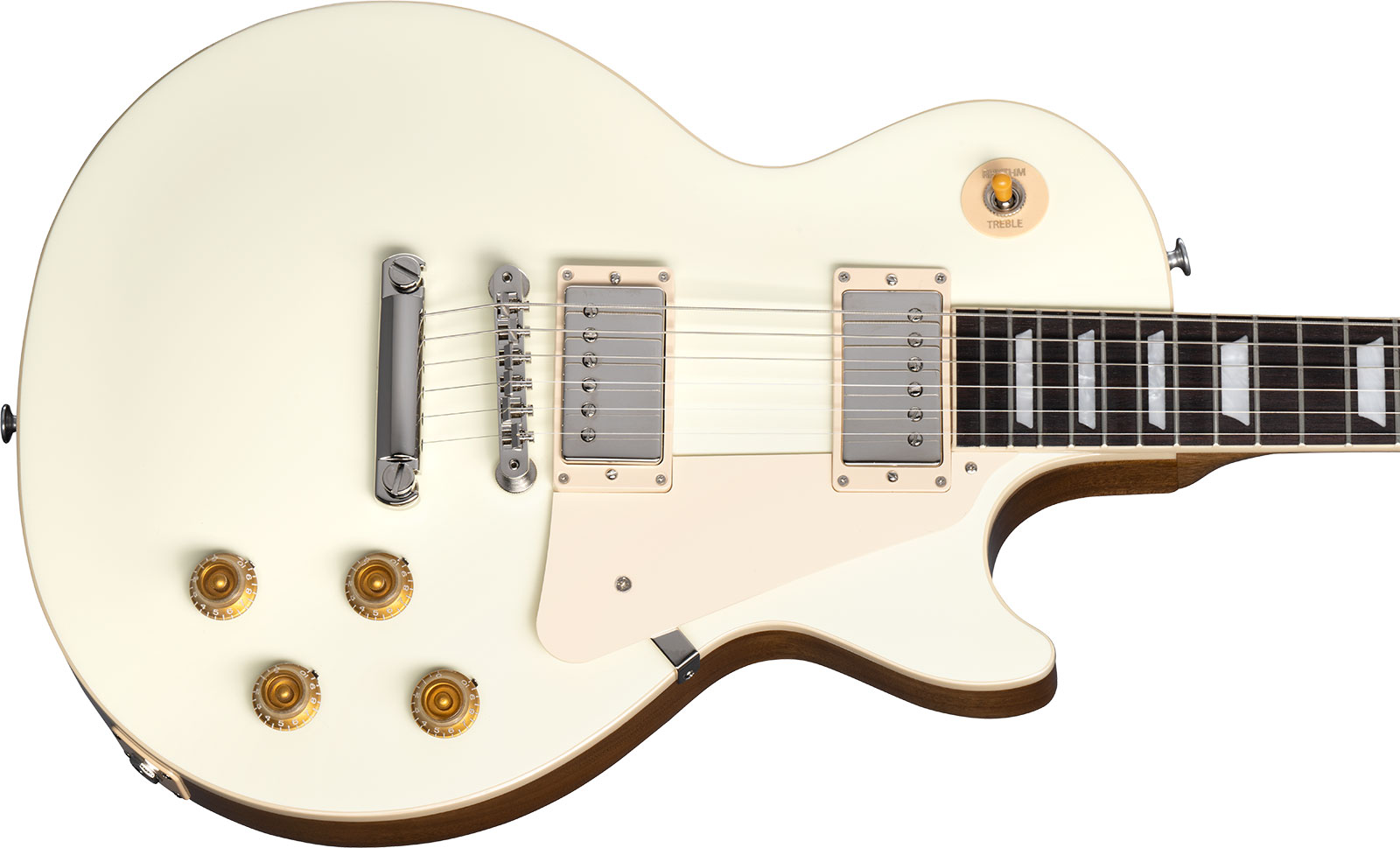 Gibson Les Paul Standard 50s Plain Top 2h Ht Rw - Classic White - Guitare Électrique Single Cut - Variation 3
