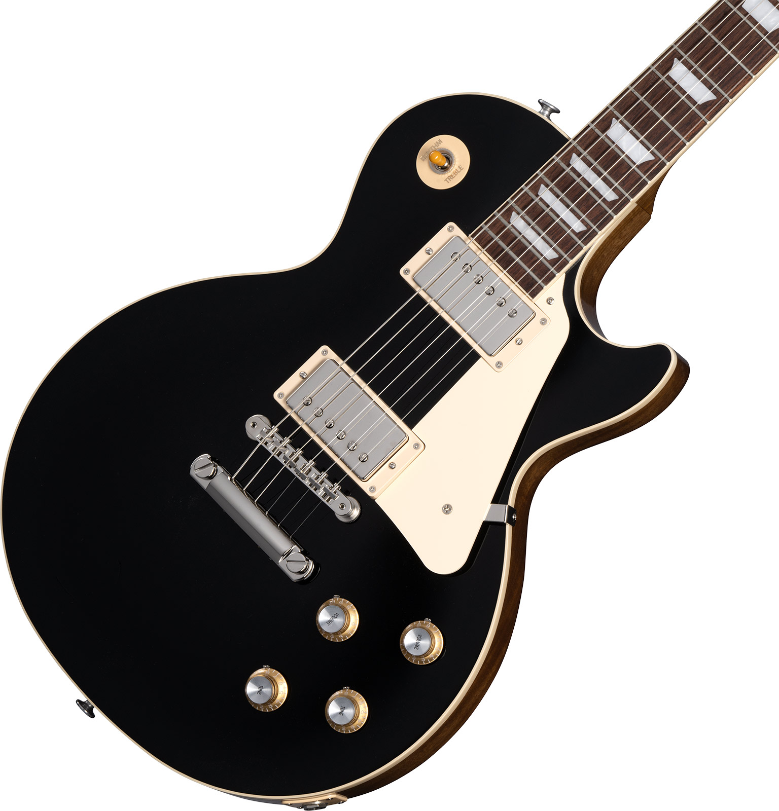 Gibson Les Paul Standard 60s Plain Top Original Custom Color 2h Ht Rw - Ebony - Guitare Électrique Single Cut - Variation 3