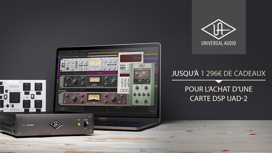 1296 euros de plug-ins offerts par Universal Audio