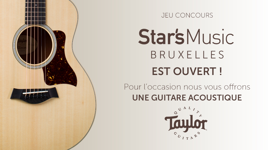 STARS MUSIC BRUXELLES VOUS OFFRE UNE GUITARE ACOUSTIQUE TAYLOR