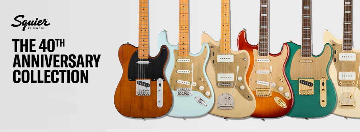 Squier 40th Anniversary Gold Edition & Vintage Edition