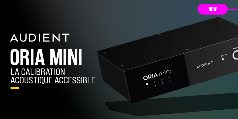 Audient ORIA Mini : rôle d’un processeur de correction acoustique