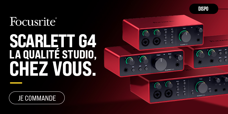 FOCUSRITE Série Scarlett G4 : Push