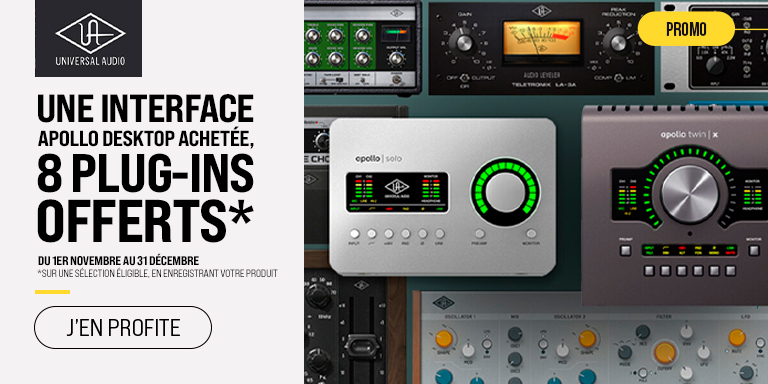 UNIVERSAL AUDIO Apollo Desktop Plugins Offerts : Promotion
