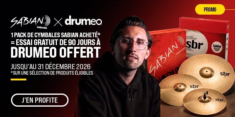 SABIAN Pack Cymbales Drumeo Offert : Promotion