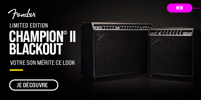 FENDER Champion Amplifier Limited Edition Blackout : Nouveauté