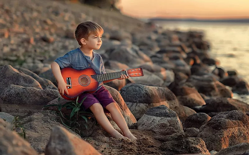 guitare acoustique débutant enfant