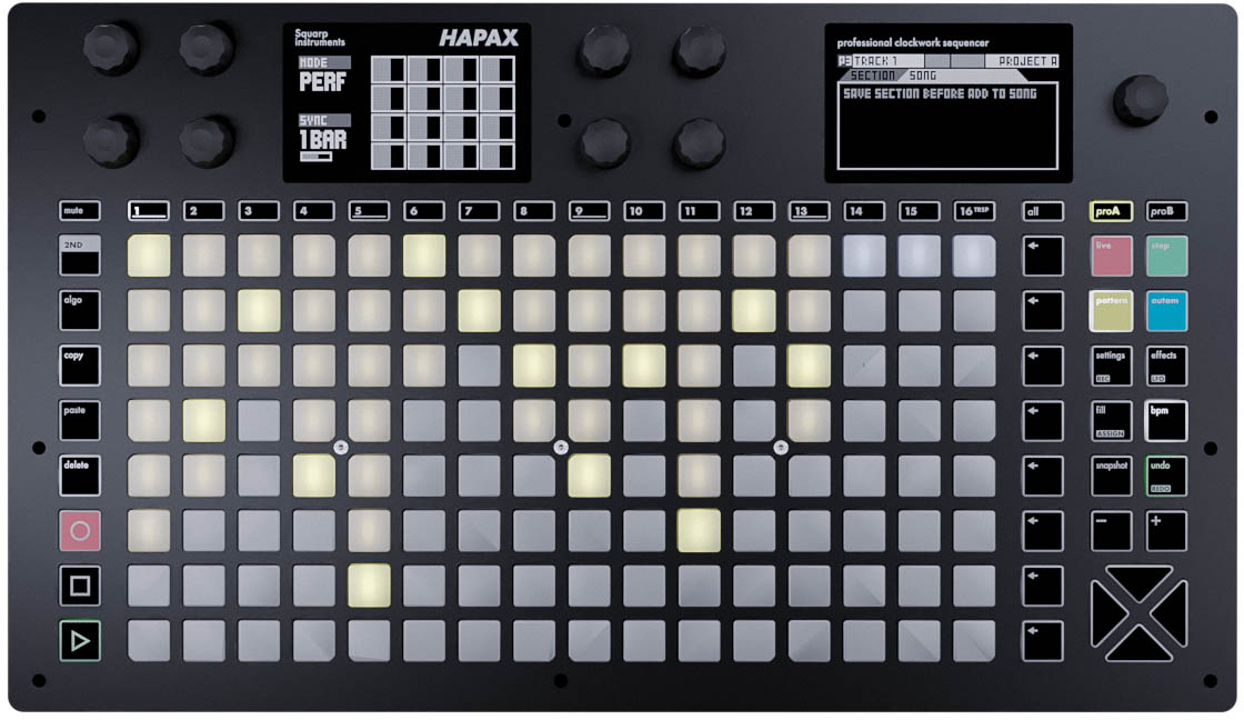 Squarp Instruments Hapax - Boite À Rythme - Main picture