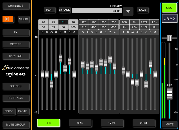 Studiomaster Digilive 8c - Table De Mixage NumÉrique - Variation 3