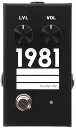 Pédale overdrive / distortion / fuzz 1981 inventions LVL Guitar & Bass Preamp/Overdrive - Black/White