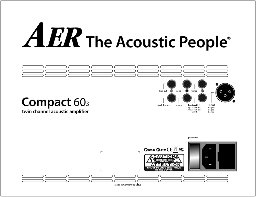 Aer Compact 60.3 60w 1x8 Mahogany - Combo Ampli Acoustique - Variation 2
