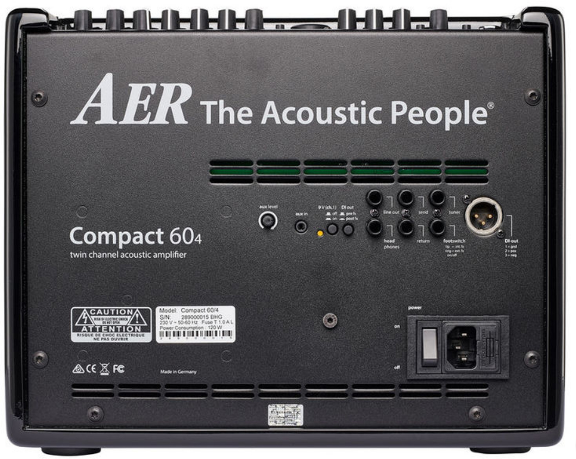 Aer Compact 60/4 60w 1x8 Black High Gloss +housse - Combo Ampli Acoustique - Variation 1