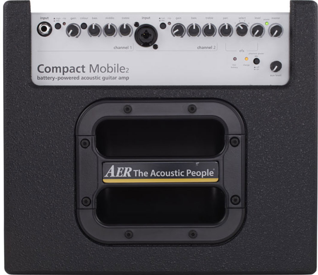 Aer Compact Mobile 2 Battery Powered 60w 1x8 Black +housse - Ampli Guitare Électrique Combo - Variation 2
