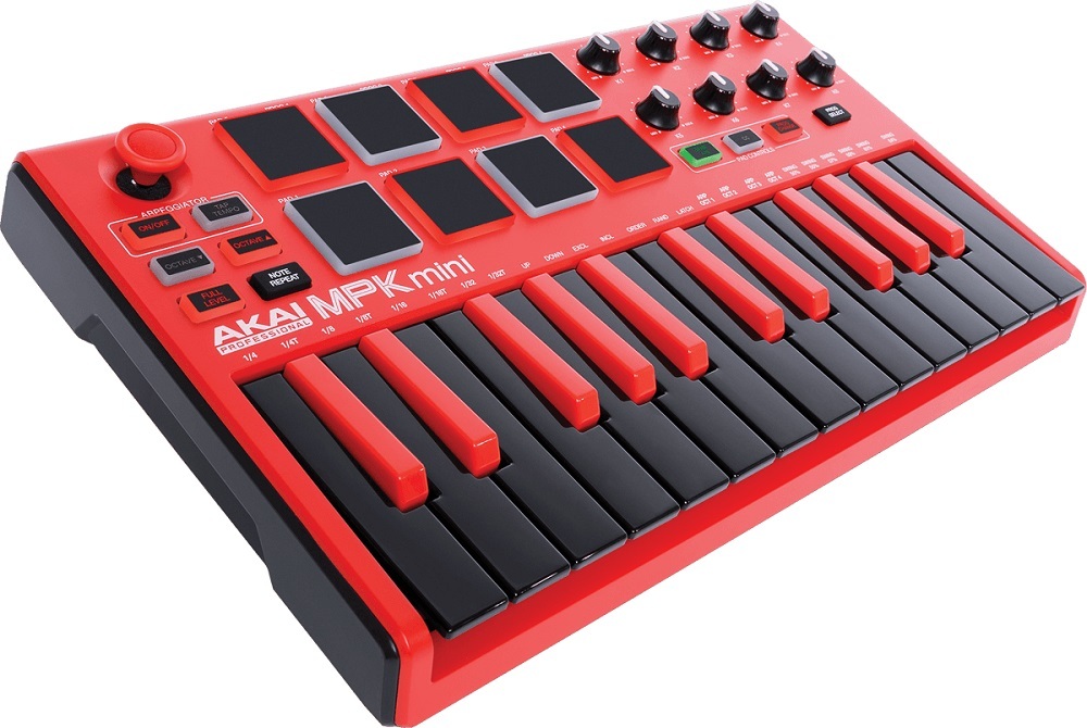 Akai Mpk Mini Mkii - Rouge - Clavier MaÎtre - Main picture