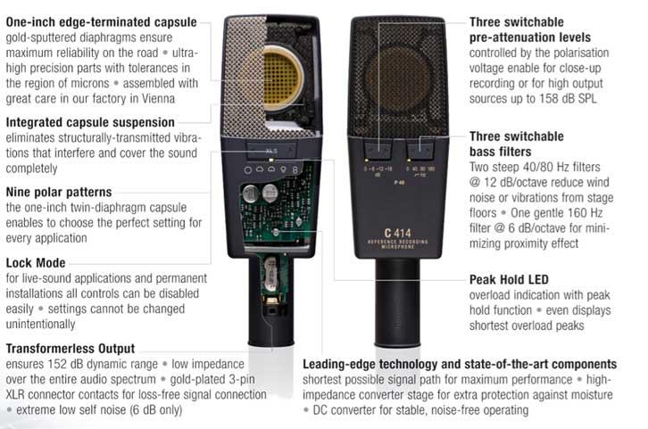 Akg C414 Xlii Stereo Set - Paire, Kit, Stereo Set Micros - Variation 2