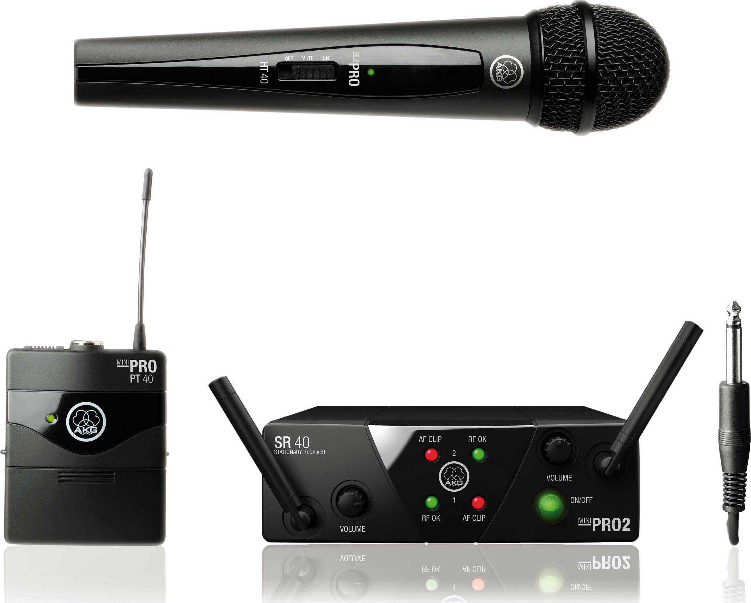 Akg Wms40 Mini2 Dual Mix Vocal / Instrumental Set - Micro Hf Main - Main picture