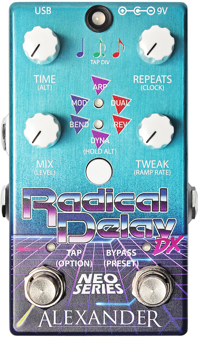 Alexander Pedals Radical Delay Dx - PÉdale Reverb / Delay / Echo - Main picture