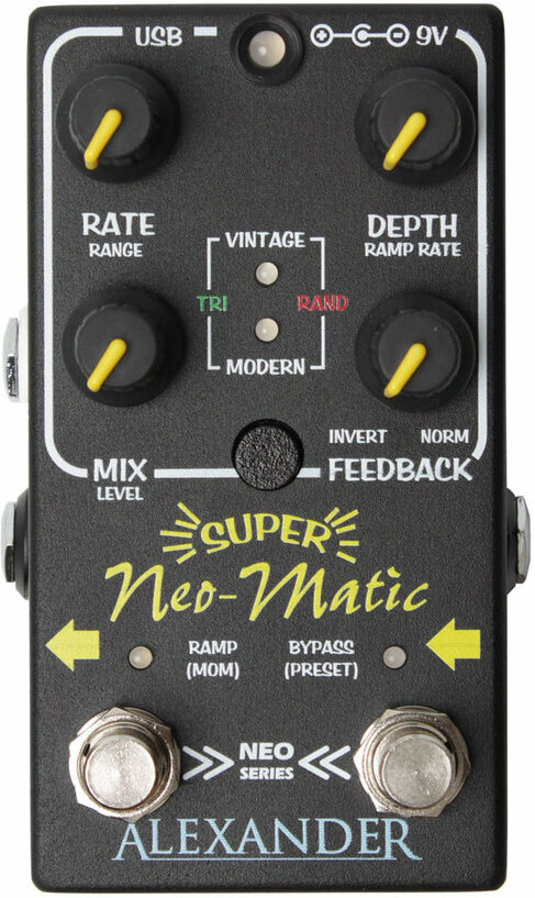 Alexander Pedals Super Neo Matic Modulation - PÉdale Chorus / Flanger / Phaser / Tremolo - Main picture