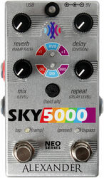 Pédale reverb / delay / echo Alexander pedals Sky 5000 Reverb & Delay