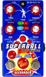 Pédale reverb / delay / echo Alexander pedals SUPERBALL DELAY