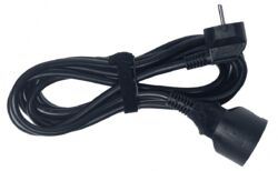 Rallonge standard PVC H05VV-F 3G1,5mm² - 3m noir