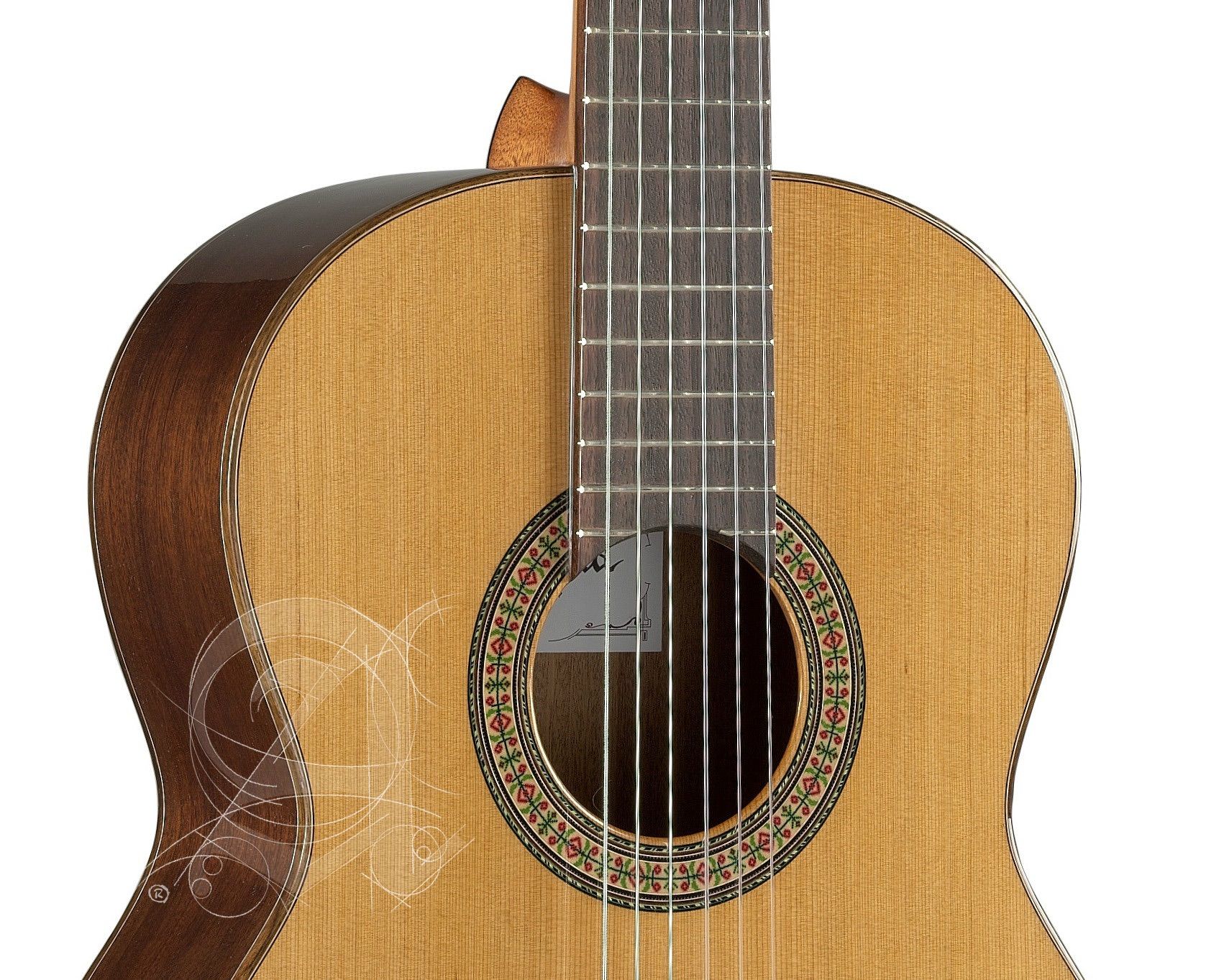 Alhambra 3c Cadete 3/4  Shsc Cedre Acajou Rw - Natural - Guitare Classique Format 3/4 - Variation 2