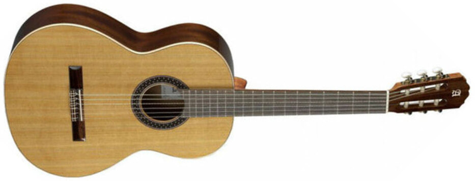 Alhambra 1 C Ht Hybrid Terra 1/2 Cedre Sapele Rw - Natural - Guitare Classique Format 3/4 - Main picture