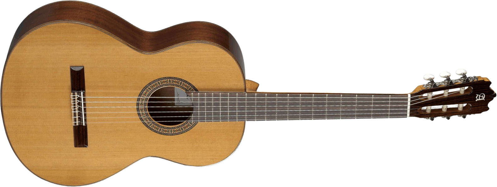 Alhambra 3c Cadete 3/4  Shsc Cedre Acajou Rw - Natural - Guitare Classique Format 3/4 - Main picture