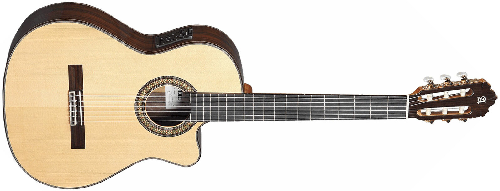 Alhambra 7pa Cw E8 Cutaway 4/4 Epicea Palissandre Eb - Natural - Guitare Classique Format 4/4 - Main picture