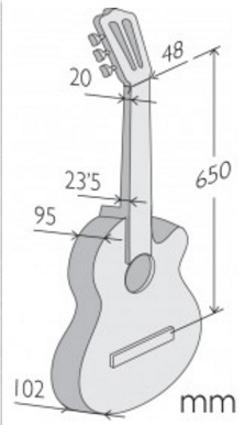 Alhambra Cs-1 Cw E1 Cross-over Cedre Sapele Fishman Classic M - Natural - Guitare Classique Format 4/4 - Variation 4