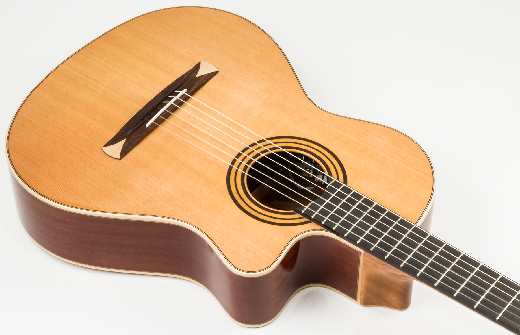 Alhambra Cs-1 Cw E8 Cross-over Cedre Sapele Rw - Natural - Guitare Classique Format 4/4 - Variation 1