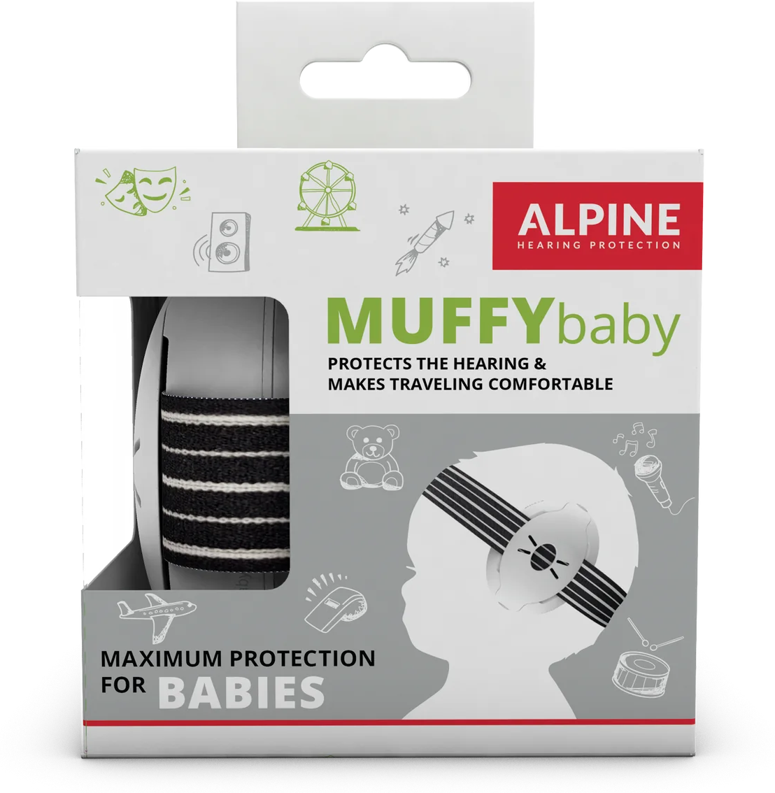 Alpine Muffy Baby Noir - Protection Auditive - Main picture