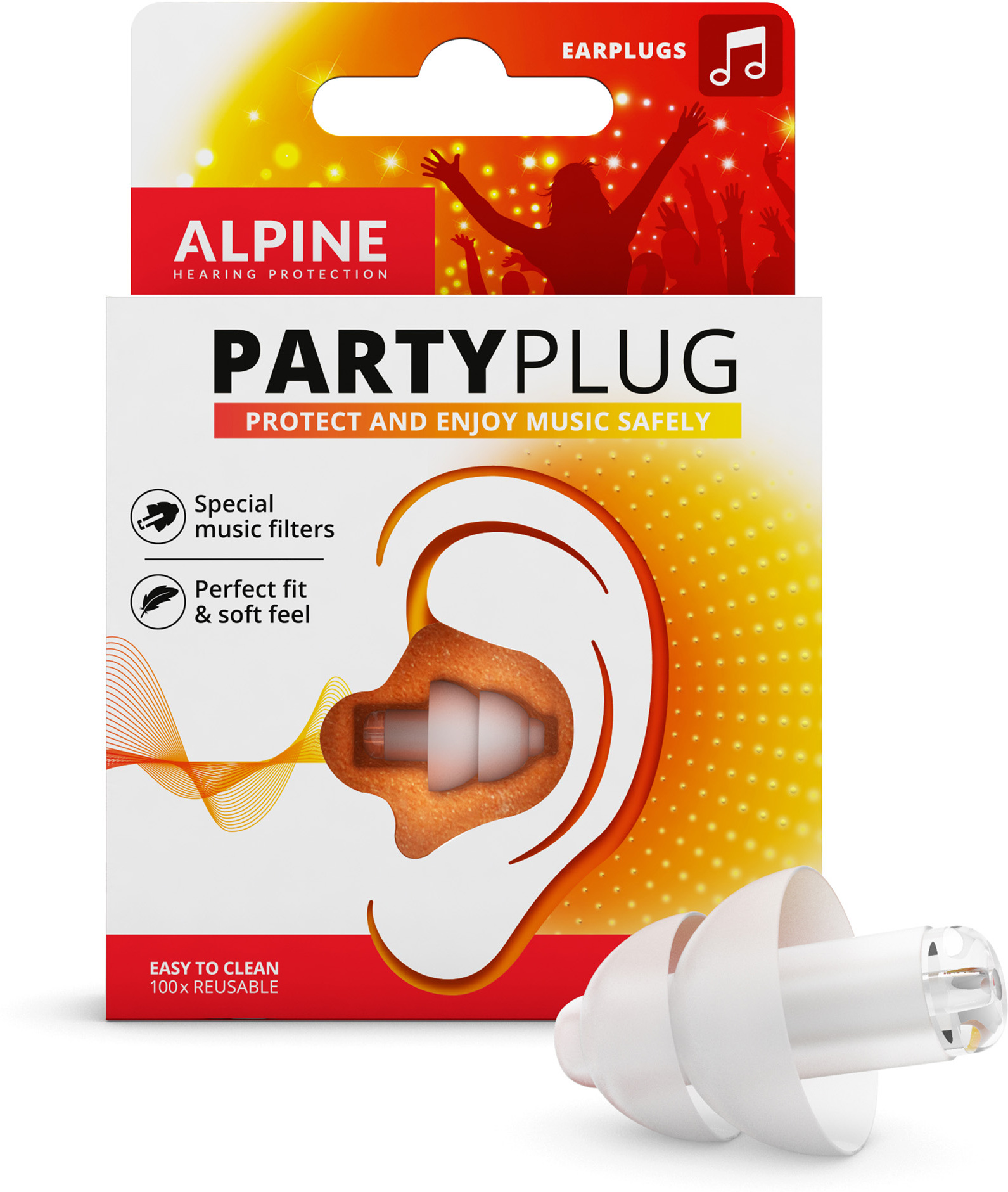 Alpine Partyplug Transparent - Protection Auditive - Main picture