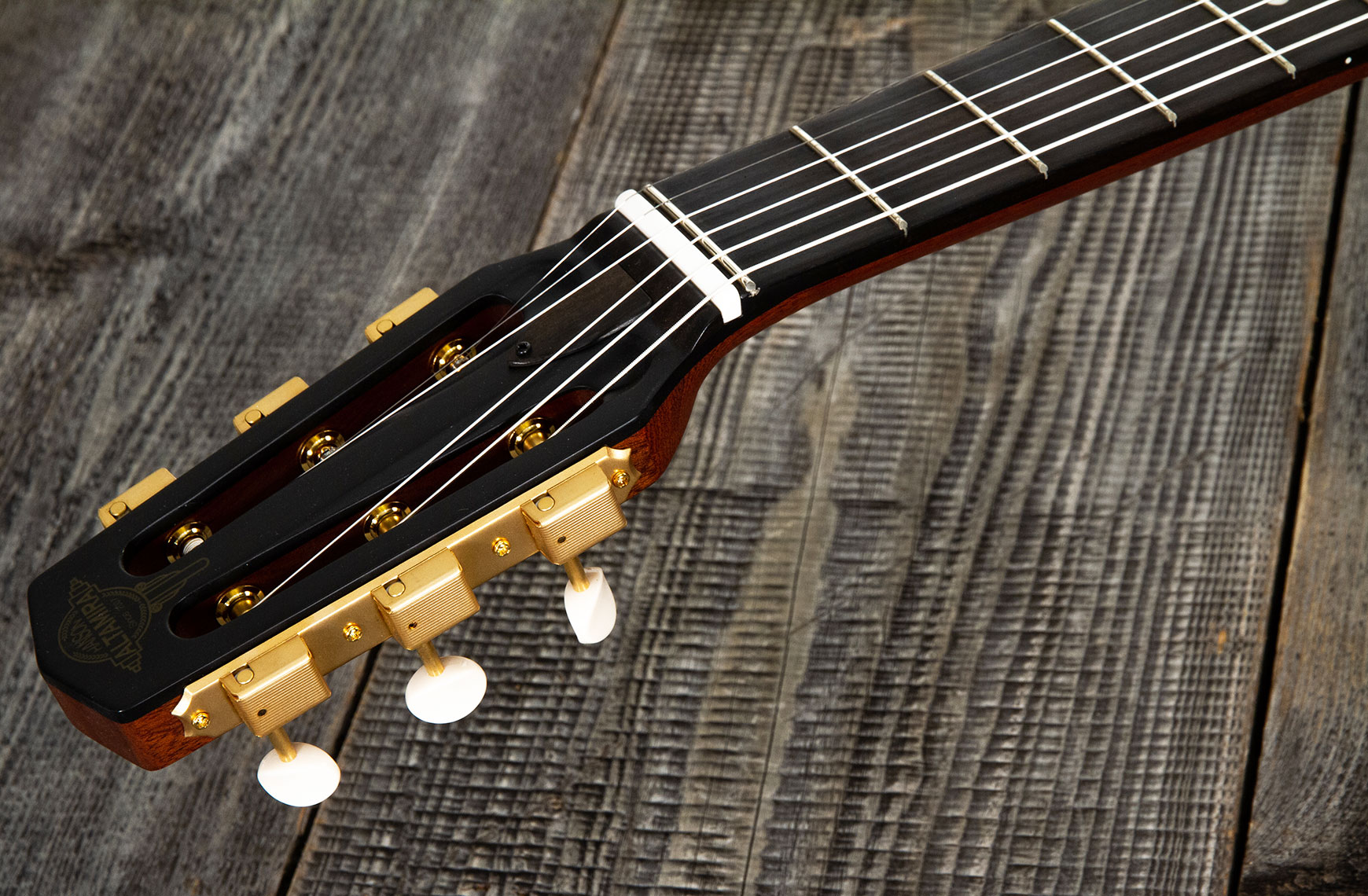 Altamira M01f Gypsy Jazz Cw Epicea Palissandre Eb +etui - Antique Natural - Guitare Manouche - Variation 6