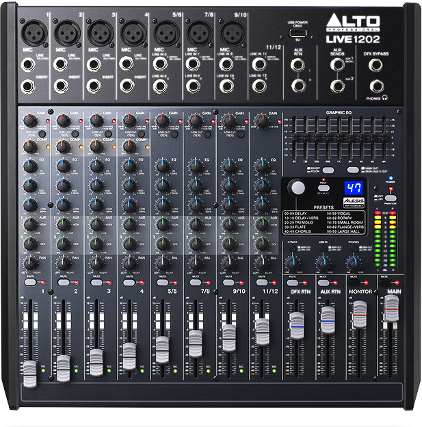 Alto Professional - Table De Mixage Analogique 5 Canaux, Usb