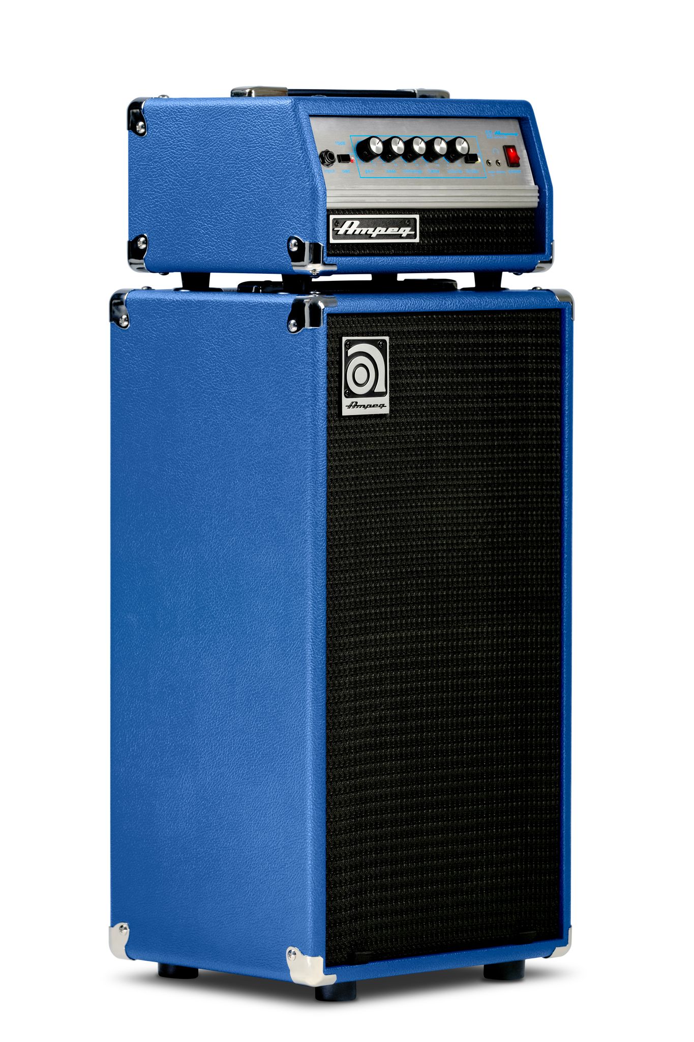 Ampeg Micro Vr Stack Blue Limited Edition 2x10 200w - Stack Ampli Basse - Variation 1
