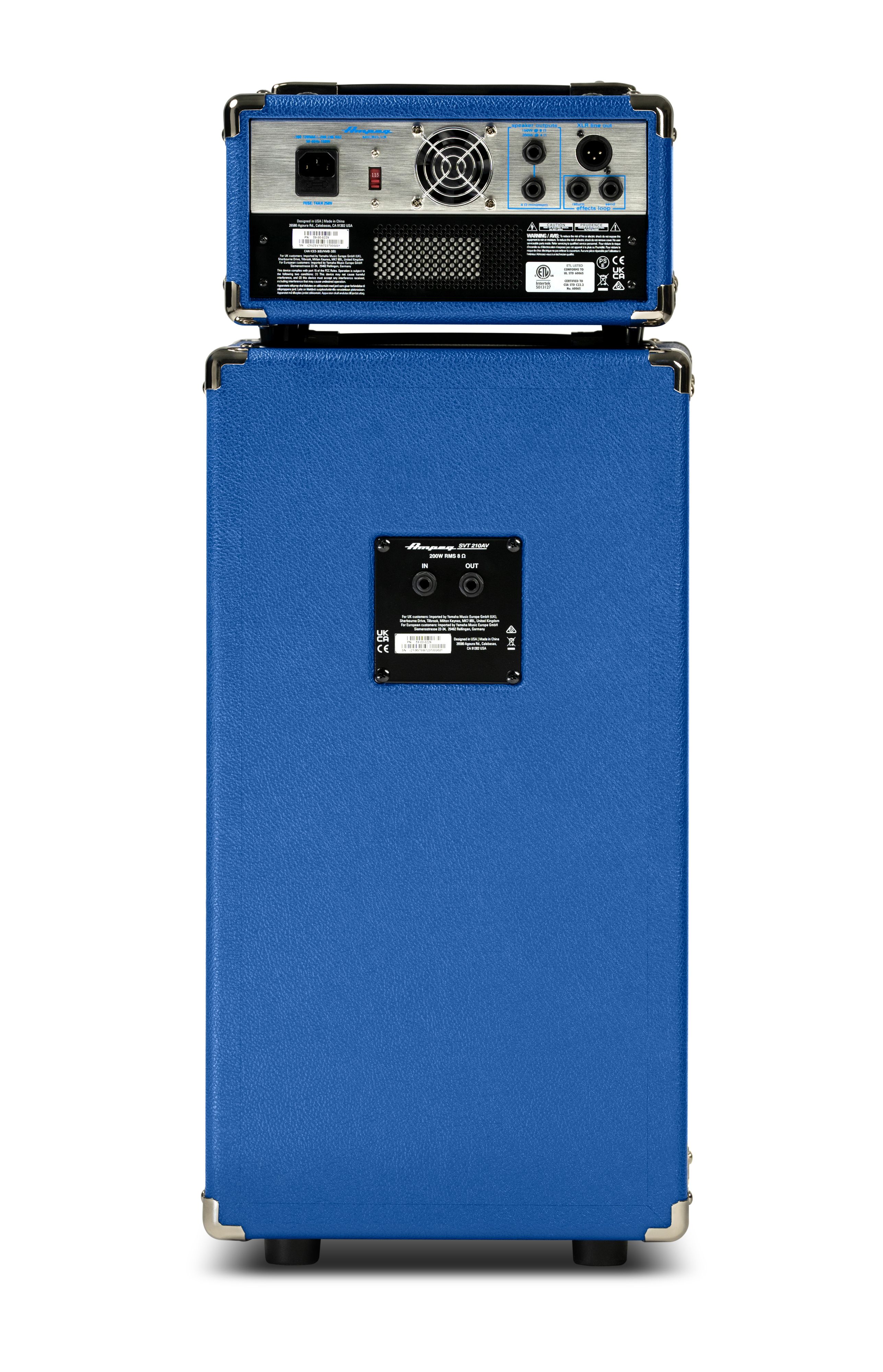 Ampeg Micro Vr Stack Blue Limited Edition 2x10 200w - Stack Ampli Basse - Variation 2
