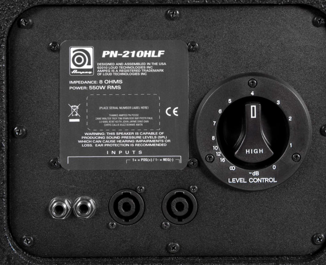 Ampeg Pro Neo Pn-210hlf 2x10 550w 8-ohms - Baffle Ampli Basse - Variation 2