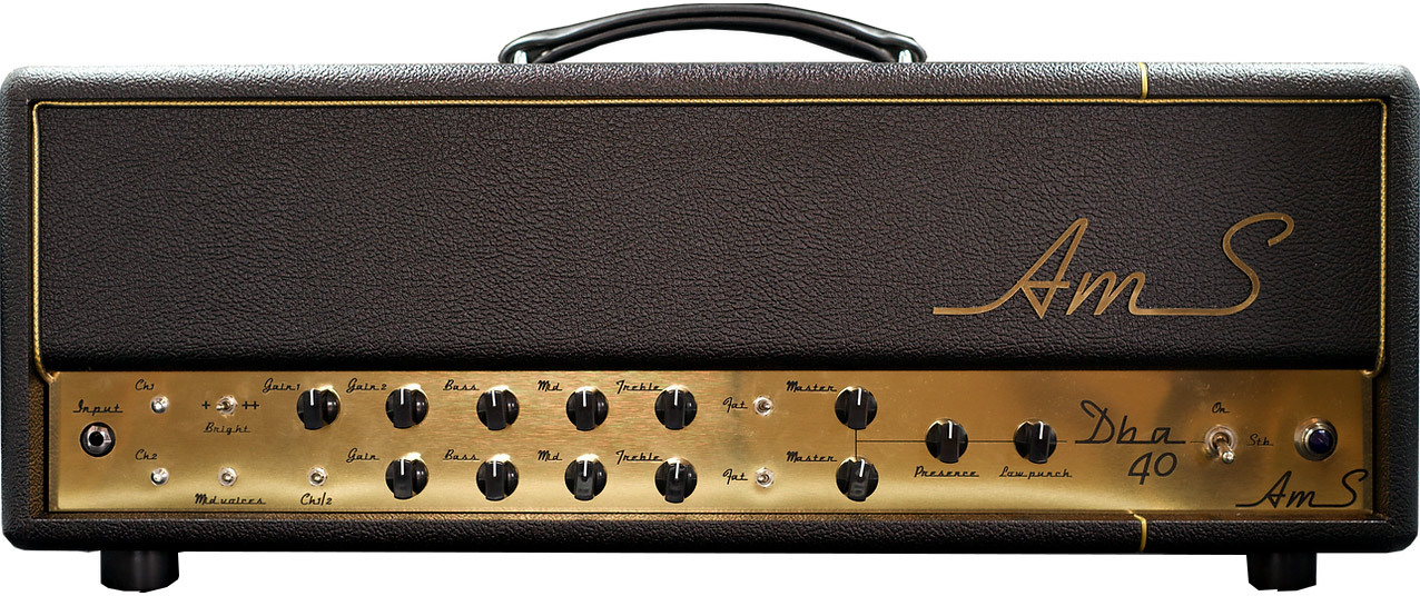 Ams Amplifiers Dba 40 Head 40w El84 Black - Ampli Guitare Électrique TÊte / PÉdale - Main picture