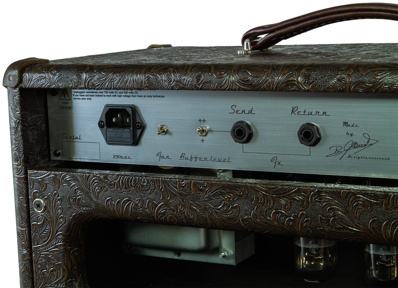 Ams Amplifiers The One 50 Head Custom Brown Custom Cowboy - Ampli Guitare Électrique TÊte / PÉdale - Variation 5