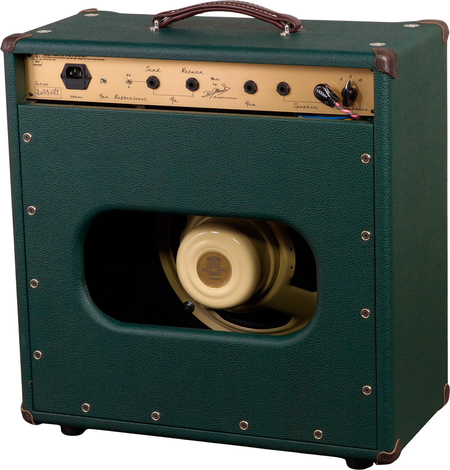 Ams Amplifiers The One 50 Spring Reverb 1x12 Combo 50w 6l6 British Racing - Ampli Guitare Électrique Combo - Variation 1