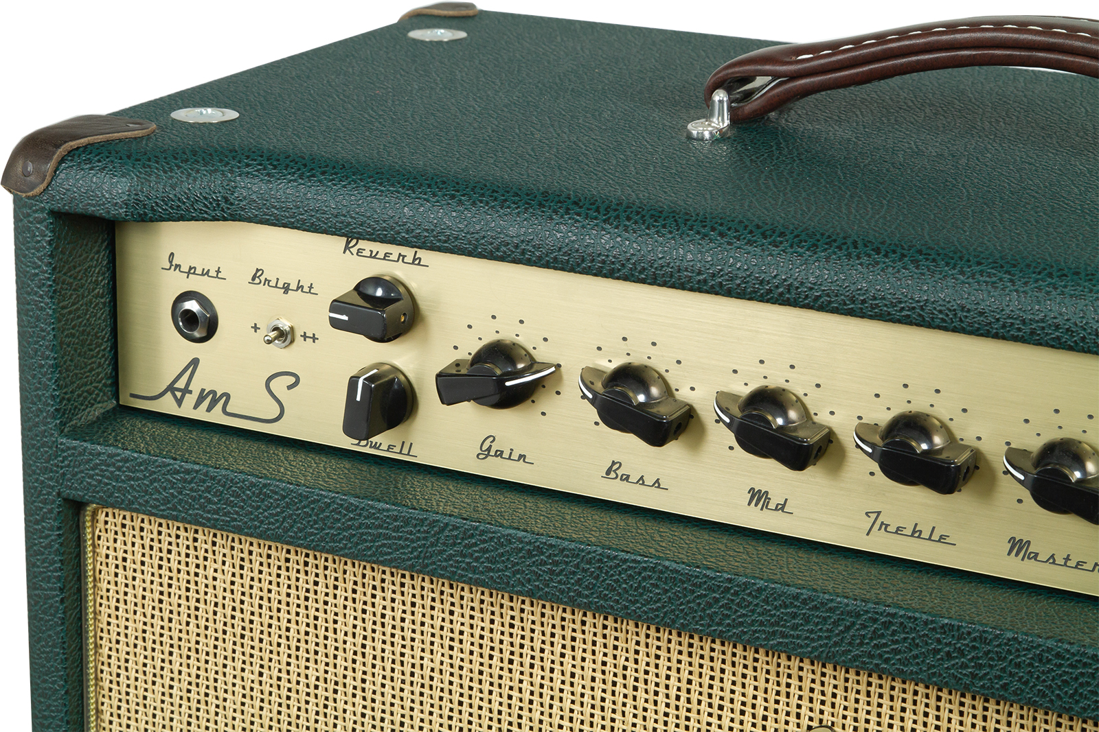 Ams Amplifiers The One 50 Spring Reverb 1x12 Combo 50w 6l6 British Racing - Ampli Guitare Électrique Combo - Variation 3