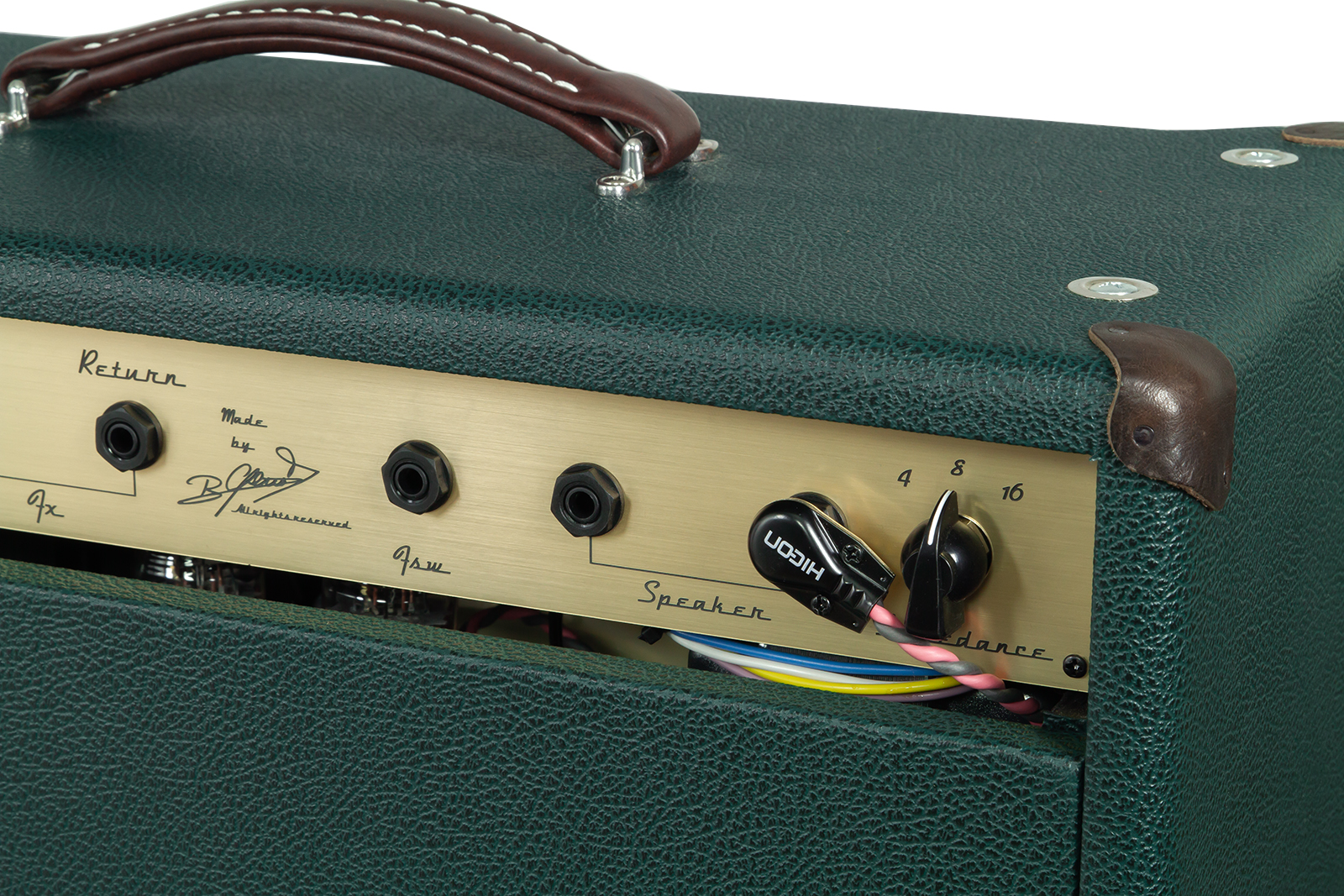 Ams Amplifiers The One 50 Spring Reverb 1x12 Combo 50w 6l6 British Racing - Ampli Guitare Électrique Combo - Variation 4