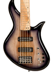 Basse électrique solid body Aquilina Bertone 5 Custom #022035 - Blackburst