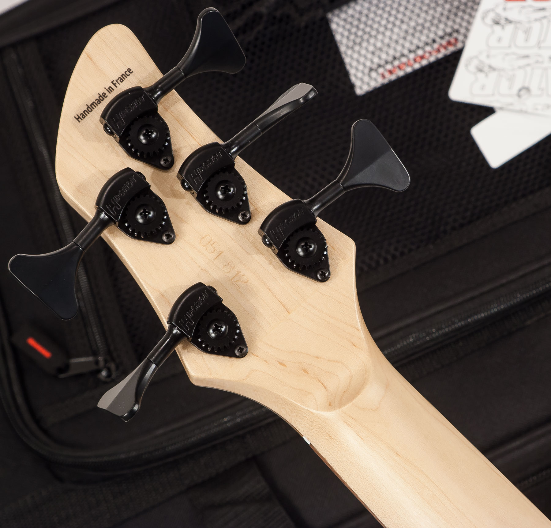 Aquilina Triton 5 Aulne/frene Active - Buckeyes Burl - Basse Électrique Solid Body - Variation 4